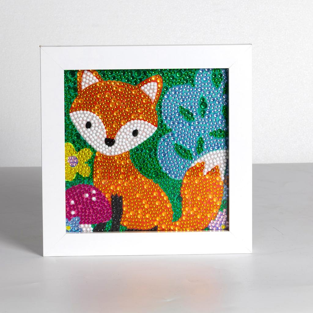 Kids Full Drill 5D Diamond Painting Kit, Cartoon Animal Handmade Diy Diamond Paste Decor Art