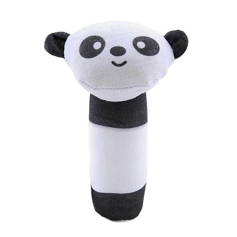 POTAN Baby Toy Cute Animal Shaped Rattles Kids Cartoon Hand Bells Ring Kid Plush Soft Educational Toys