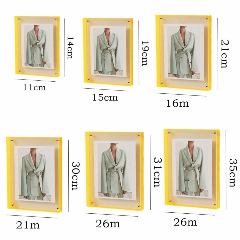 Akrylový Transparentní Akrylový Rámeček na Fotky Zesílený Rámeček na Obrázky Ozdoby Foto Stěna