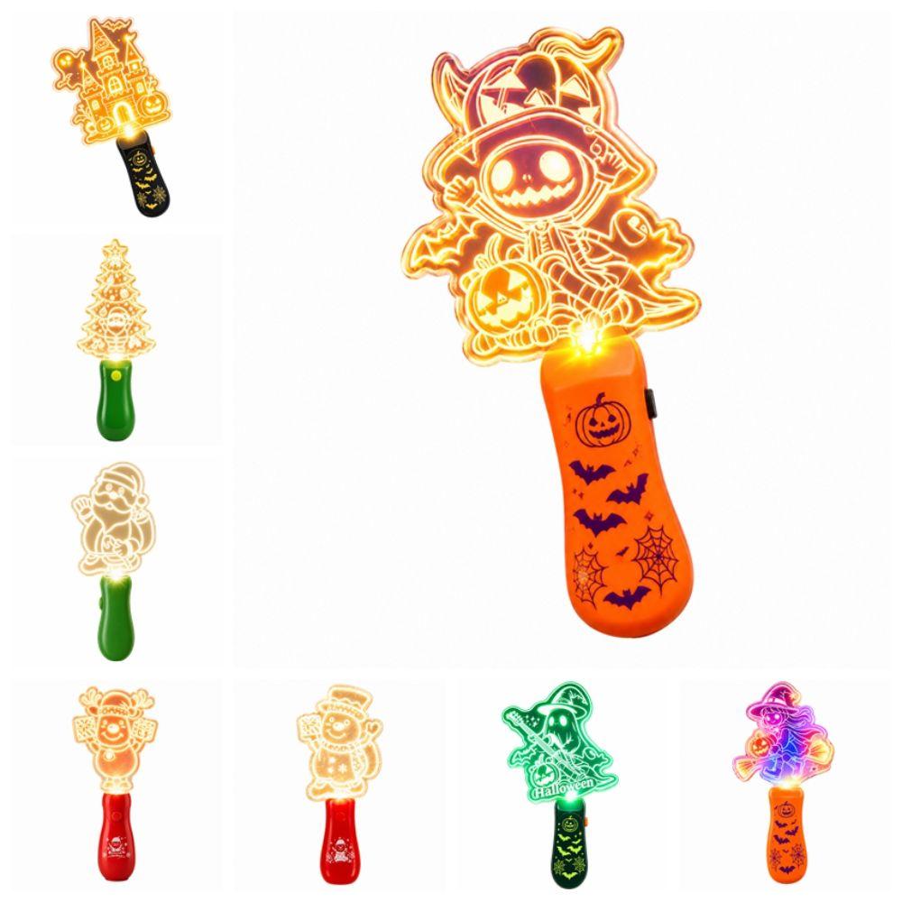 Smooth Plastic LED Light Up Stick LED Flashing Lights Handheld Toy Family Gatherings
