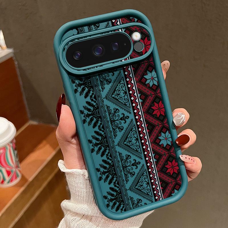 Vintage Totem Pattern Phone Case For Google Pixel 7 8 Pro 8A 7A 9 Pro XL Shockproof Silicone Soft Protector Cover For Pixel 7 8 9 Pro