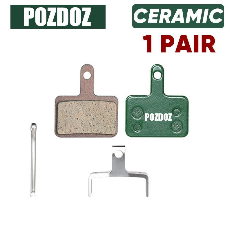 POZDOZ  MTB Ceramic Road Brake Pads for SHIMANO B01S B05S Mountain Bicycle Hydraulic Disc Brake Pads Bike Cycling Parts Ceramic 1 Pairs