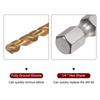 Hex Shank Titanium M35 HSS Twist Drill Bit 6/7/8/9/10/11/12/13mm Hex Twist Drill Bit with 1/4" Shank Drilling Tool Power Tools