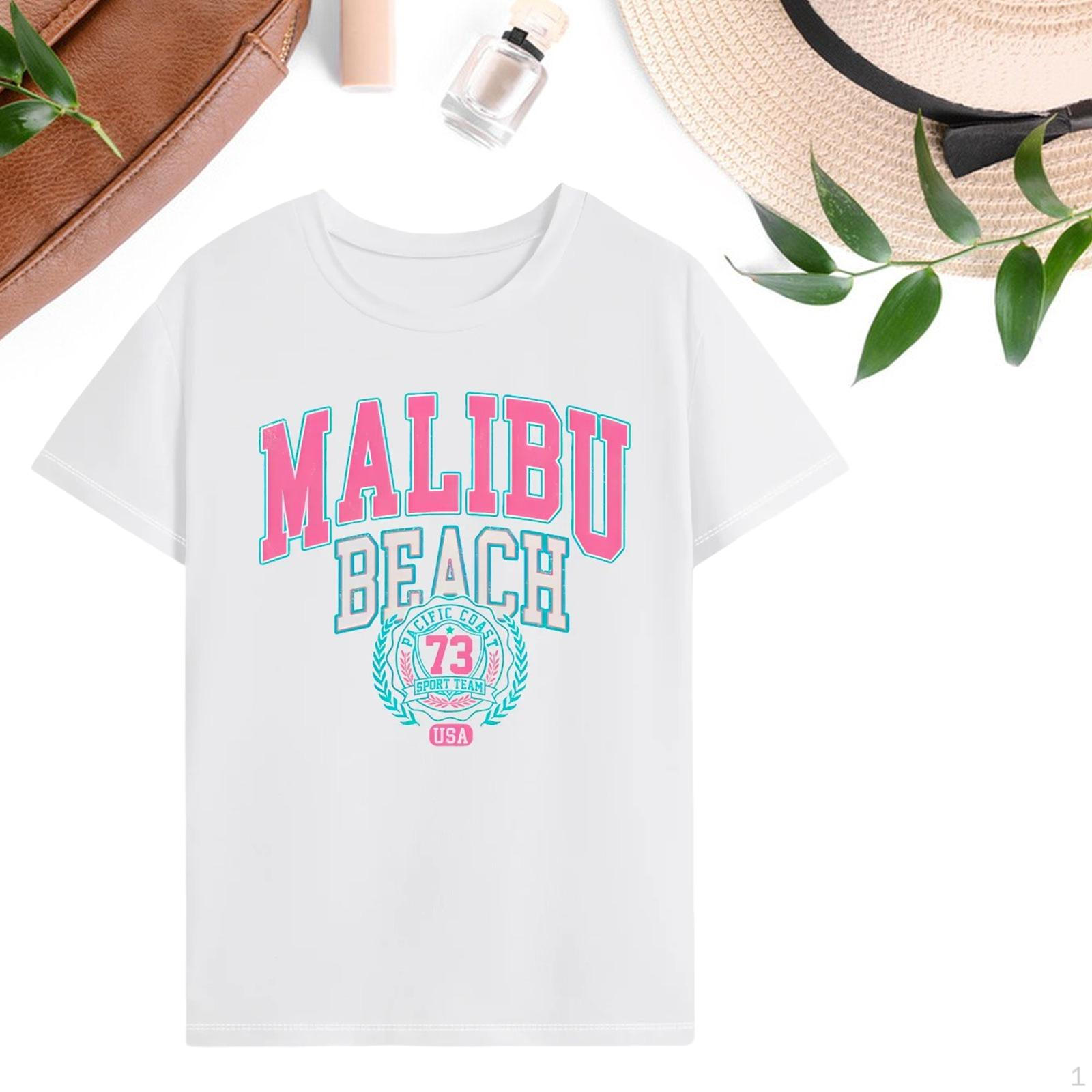 

Футболка для женщин, базовая футболка с круглым вырезом, пляжная повседневная одежда