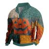 Men's Halloween Printed Corduroy Button Shirt