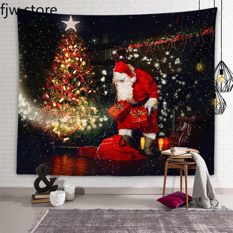 Santa Claus Tapestry Christmas New Year Wall Art Decor  Dorm Room  Bedroom Living  Home    Gift