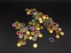 8/10/12mm Double Flower Water Diamond Crystal Flat Back Glass Sewing Garment Shoe Bag Nail Art Multi-color