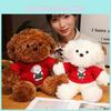 Teddy Bear Stuffed Toy Girl Birthday Gift Cartoon Cute Sweater Dog Figure Action