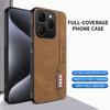 For Realme 15T Case Leather Hard Fall Prevention Design Cover with Soft Frame Anti-knock for Realme 15T Phone Casing