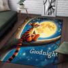 1pc Winnie The Pooh Pattern Area Rug Soft Flannel Floor Mat for Living Room,Office,Bedroom and Carpet