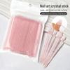Dual-Ended Crystal Nail Tool: Pointed & Flat for Nail Art and Removal