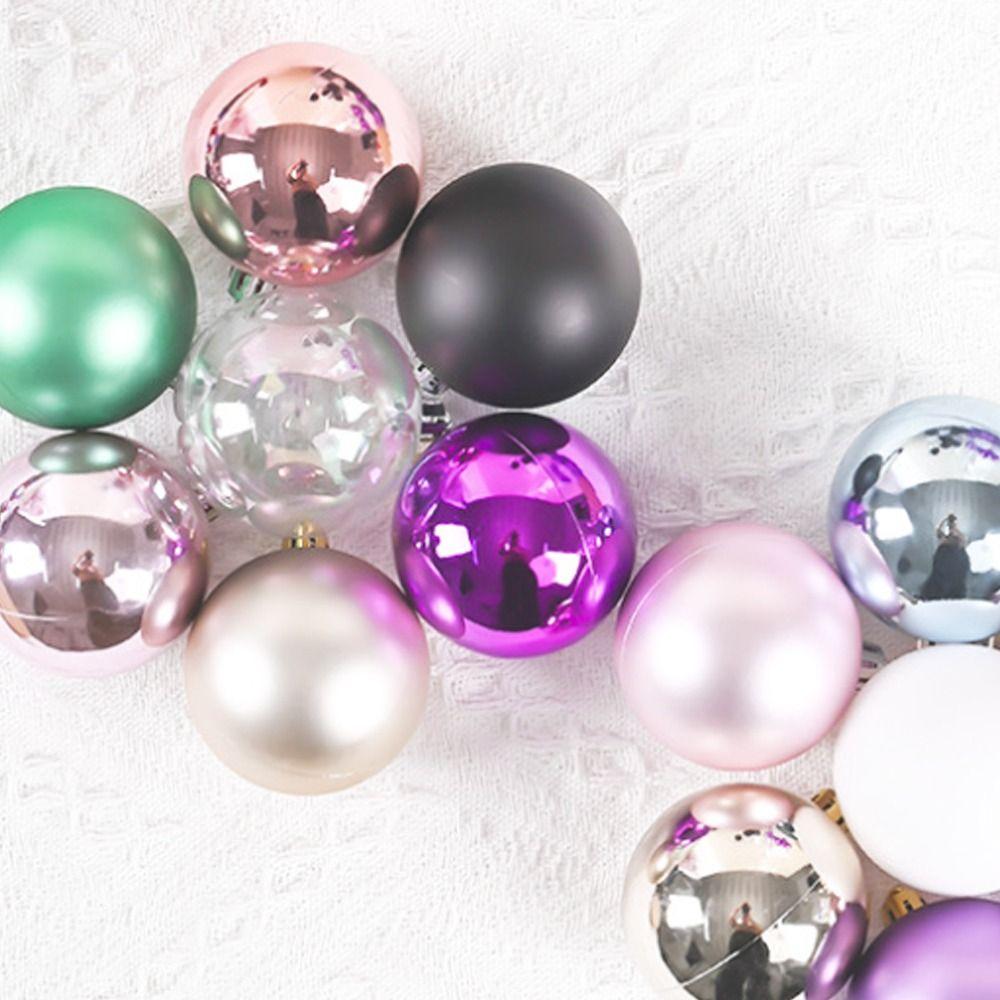 24pcs 6CM Christmas Balls Electroplated Christmas Spheres Pendant  Background Layout