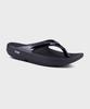 Oofos [Oolala] Black Unisex Flip-Flops
