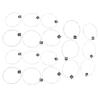 3Sets Nylon Core Classical Guitar Strings Silver Full Set Strings  For Guitarists