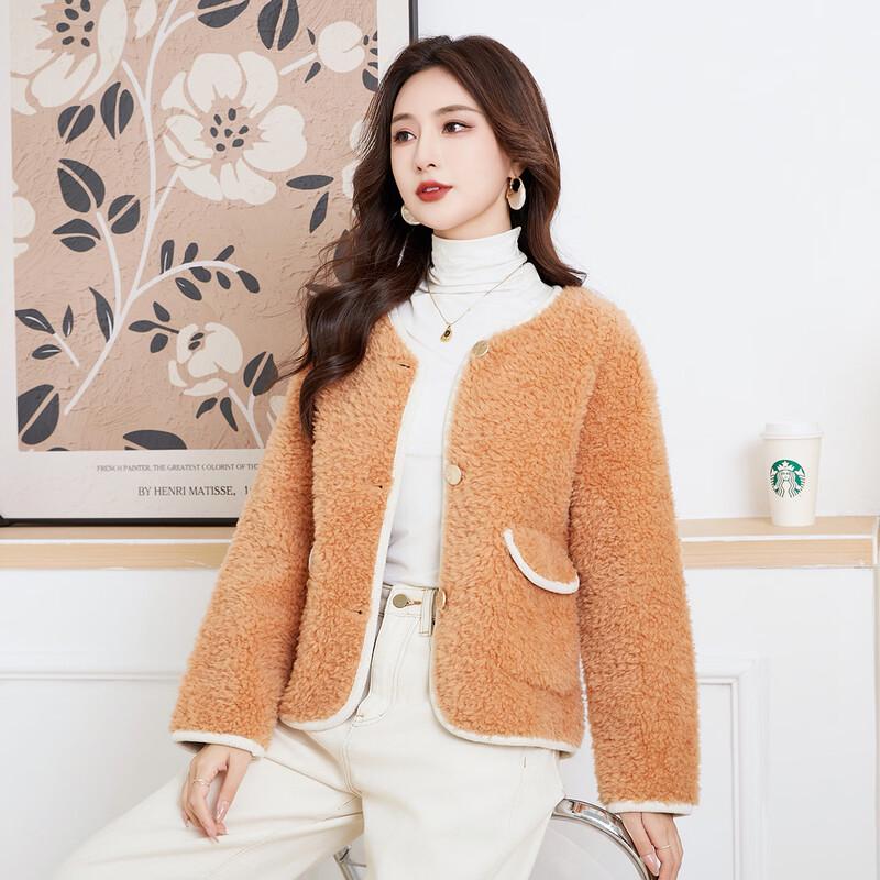 Kaiser Women's Elegant Shearling Wool Coat