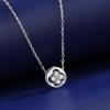 925 Sterling Silver Four-Leaf Clover Necklace: Lively Forest Style, Light Luxury, Versatile Jewelry for Women