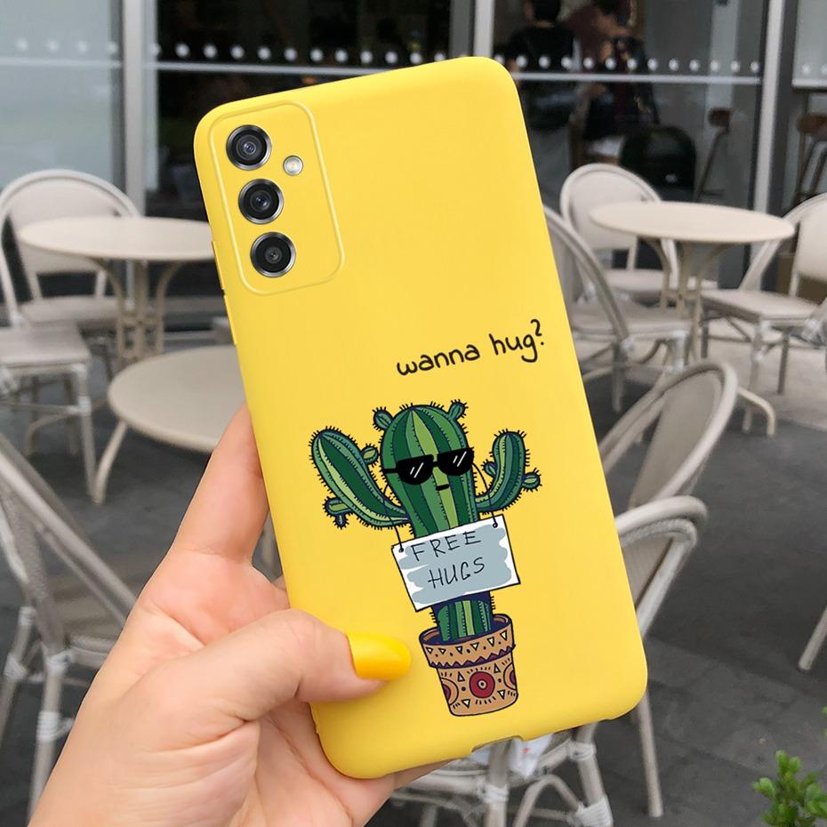 For Samsung Galaxy M52 5G Case Silicone Cute Cartoon Phone Cases For Samsung M52 M 52 SM-M526B Soft TPU Back Cover Fundas