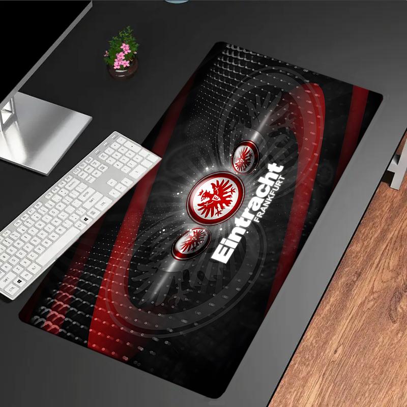 Flaming Heart Frankfurt Emblem Mouse Pad, Gaming Mouse Pad, Keyboard Pad, Desk Decor for Computer Notebook Fan Gift Birthday Gift