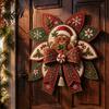 Weihnachtsbaumschmuck Bastelset Patchwork Schleife DIY Nähset, 3D Handgemachter Dekorativer Schmuck, Vorgeschnittener Heimdeko-Stoff Und Schritt-für-Schritt-Anleitung Bastelset