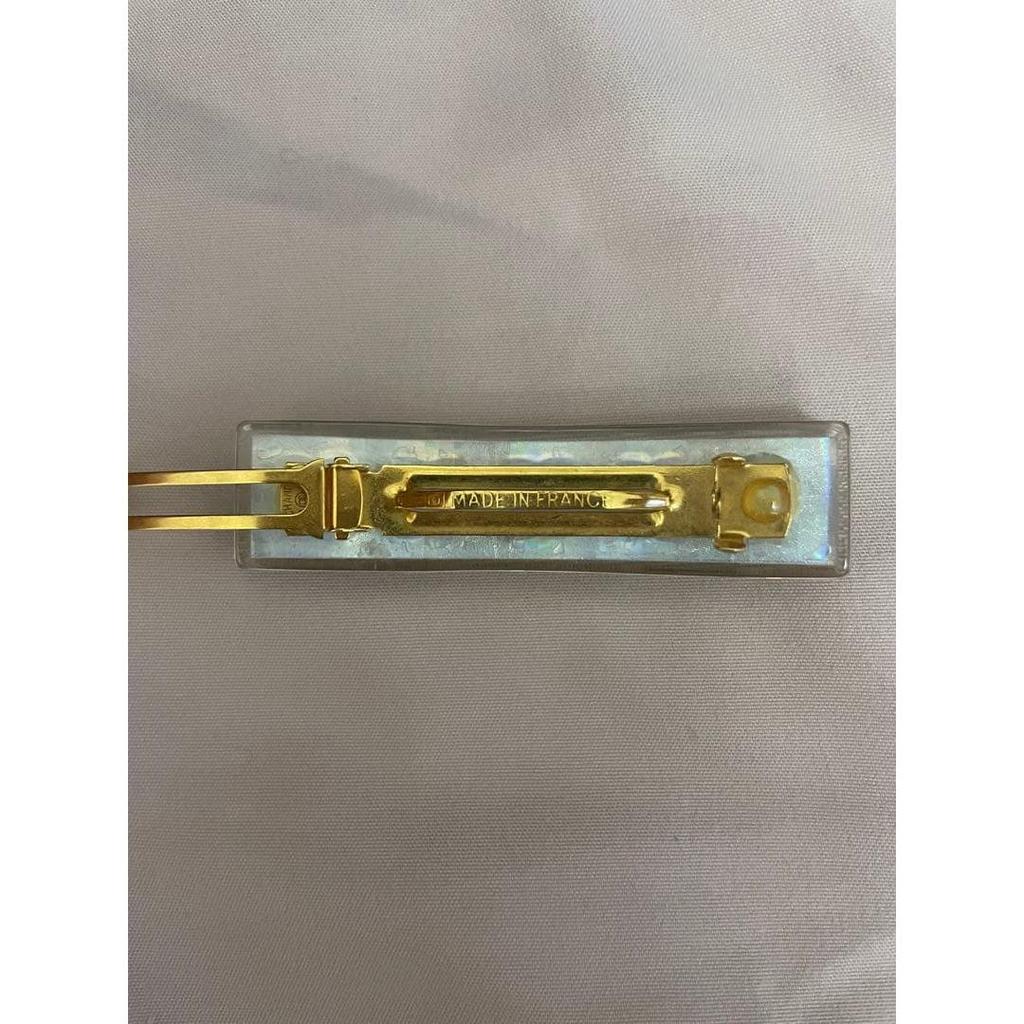 Used CHANEL Hologram Barrette Coco Mark Vintage