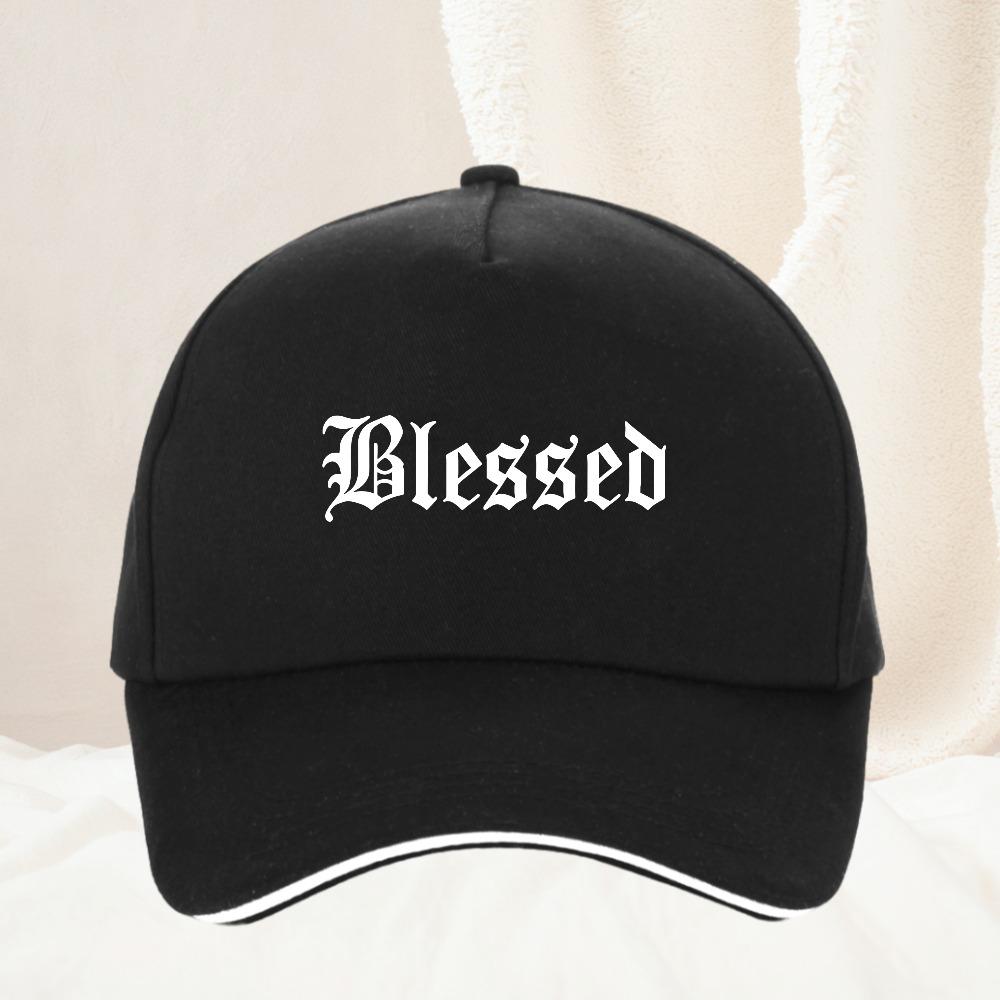 Gesegnete Kreativität Briefmütze Damen Street Casual Baseballkappe Sommer Outdoor Verstellbare Mütze Alle Jahreszeiten Reise Geschenk Kopfbedeckung