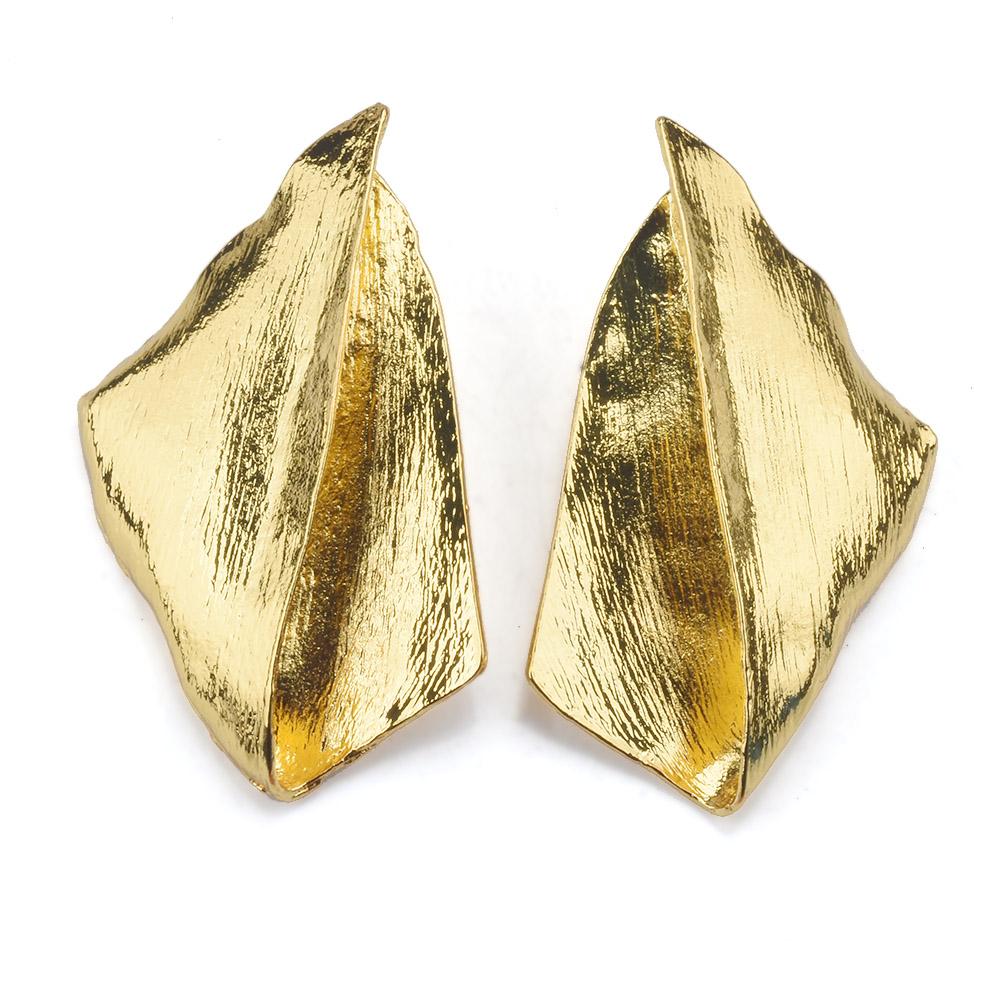 

Новинка 2024 года, ZA, золотые рельефные металлические висячие серьги, женские индийские винтажные массивные серьги в стиле панк-рок, большие серьги неправильной формы, ювелирные изделия золотой