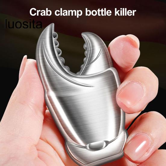 Edelstahl Flaschenöffner, Multifunktionaler Weinflaschenöffner für Party Camping Bar, Tragbarer Krallenförmiger Bierflaschenöffner