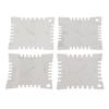 4Pcs Guitar Notched Radius Gauge Set Stainless Steel Fingerboard Ruler Fretboard Measuring Luthier