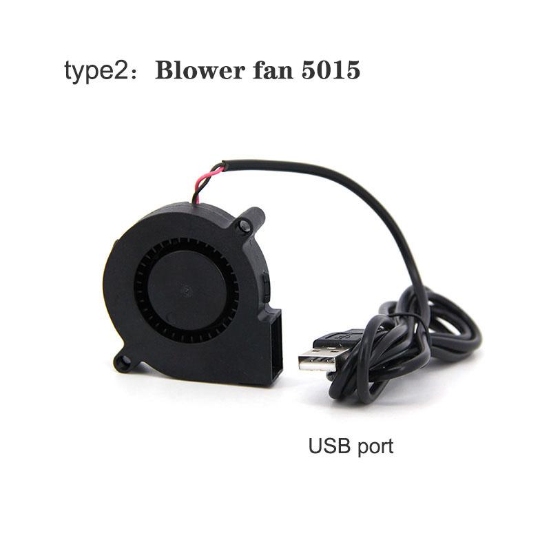 50MM DC 5015 5V 5 volt USB 5cm Blower fan 50x50x15mm Cooler Cooling Small Exhaust Fan for 3D Printer sleeve bearing for PC CPU