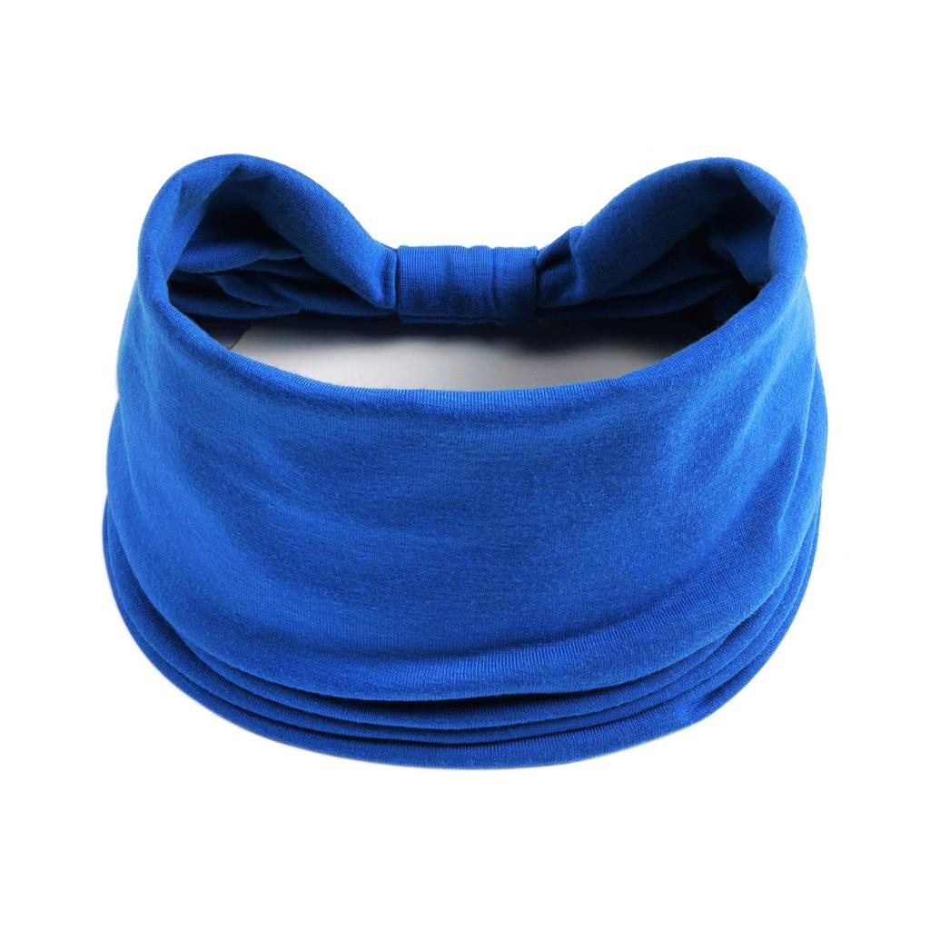 Women's Solid Color Elastic Yoga Headband - Wide, Sweat-Absorbing Sport Macaron Design