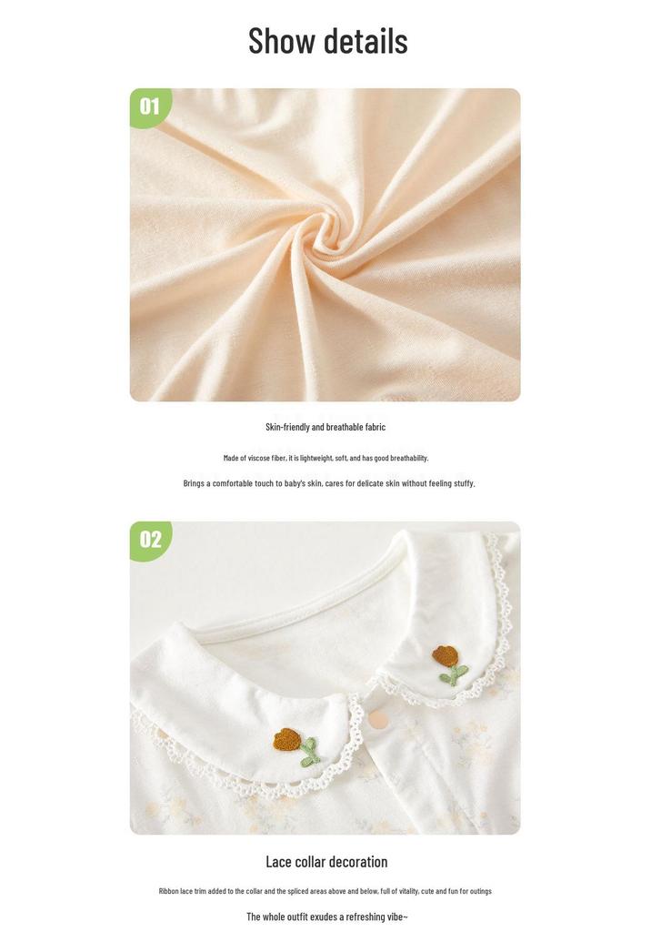 Dream Garden Unisex Summer Cotton Baby Bodysuit - Newborn & Toddler Outfit