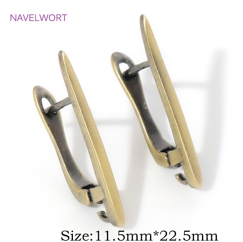 Fasteners For Earring Antique Bronze Shvenzy Earwires Brass Earring Hooks Earring Fixtures For DIY Earrings Making Accessories
