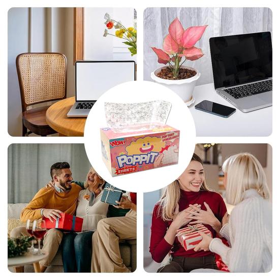 Stressabbau Blasenplatzer-Folie Platzer-Therapie Liebesherz Runde Luftpolsterfolie Fidget Sensorisches Spielzeug Weihnachten Geburtstag Scherzartikel