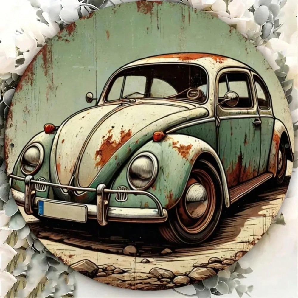 Vintage Classic Car Metal Tin Sign Retro Wall Art Home Bar Decor Gift