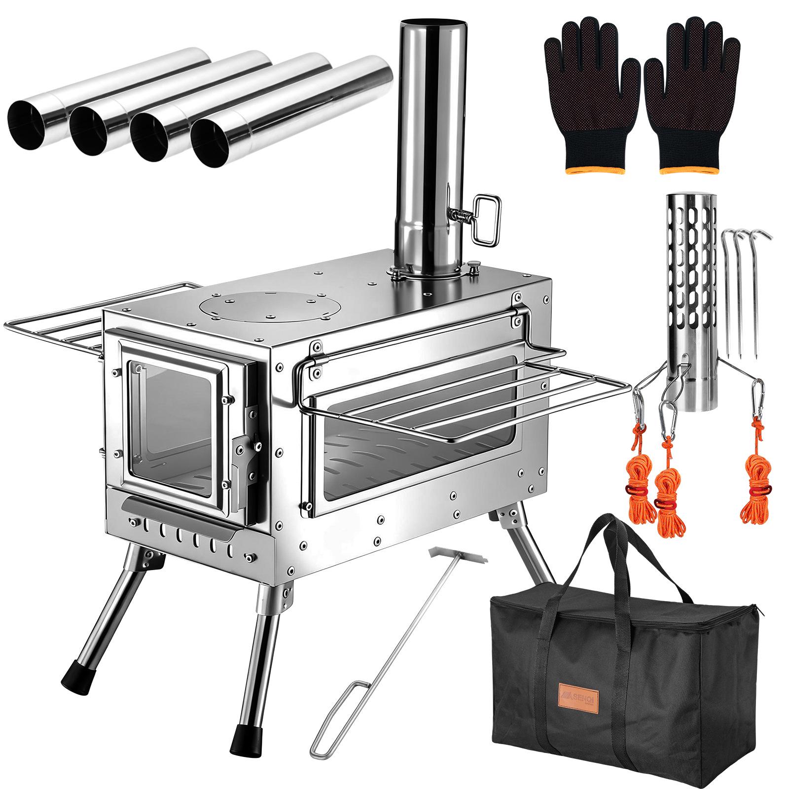 Portable Folding Wood Stove for Camping and Hiking