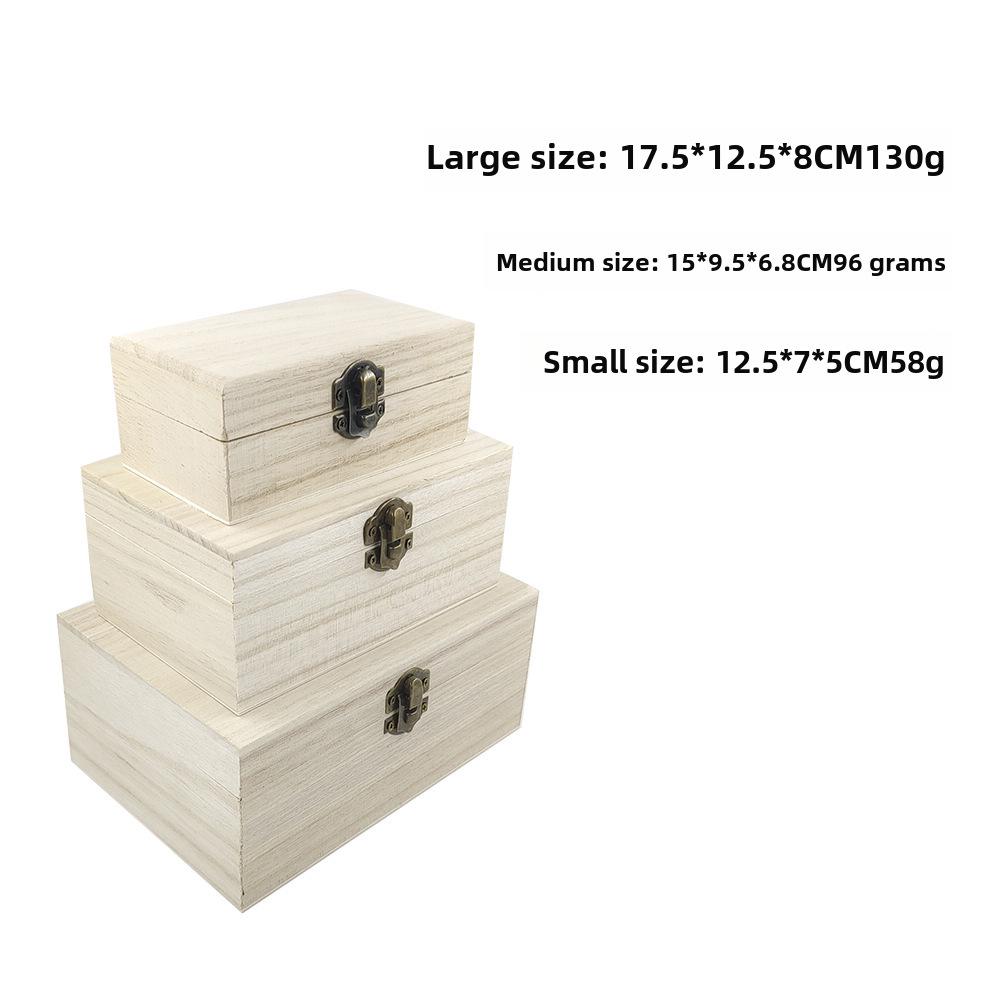 Dřevěná krabička z paulovnie, DIY původní barva, bodově přizpůsobitelné logo