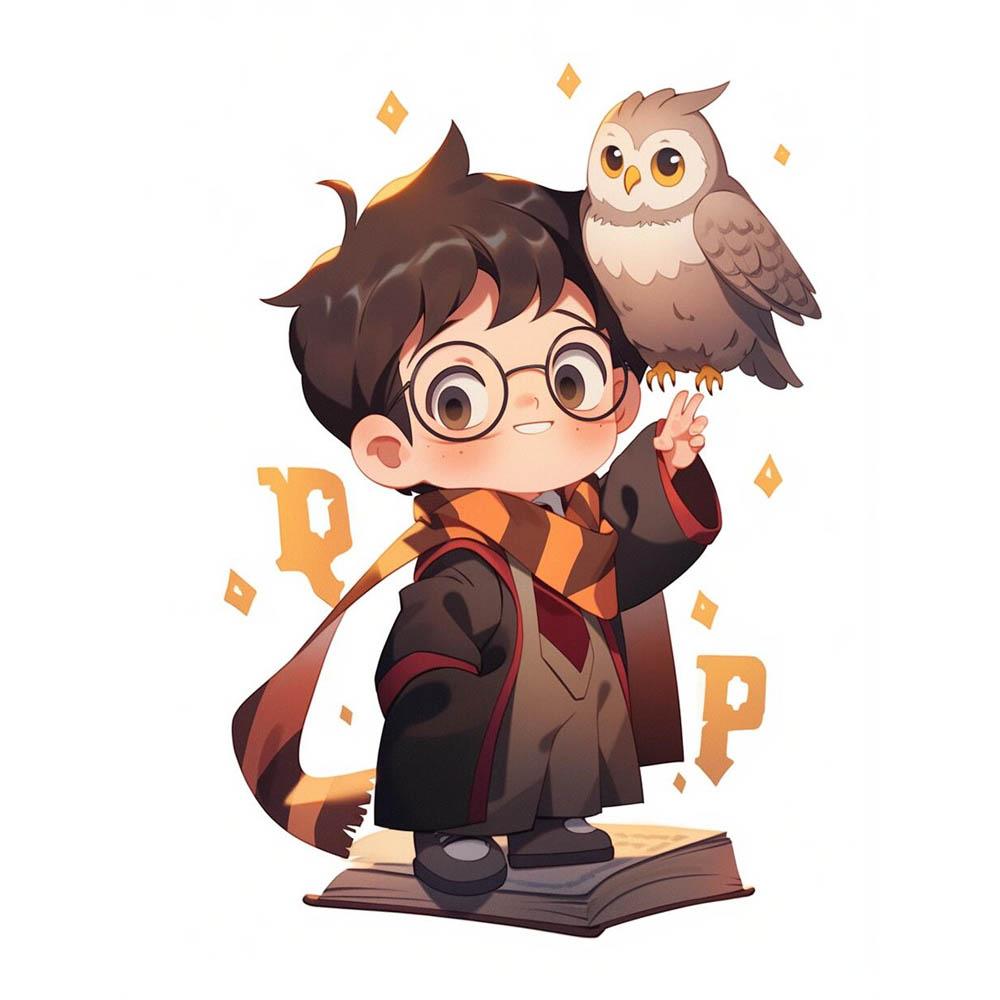 Harry Potter Cartoon Cute Diamond Painting Cross Stitch Kit 5D DIY Art Pattern Pictures Mosaic Embroidery Home Decor Gift