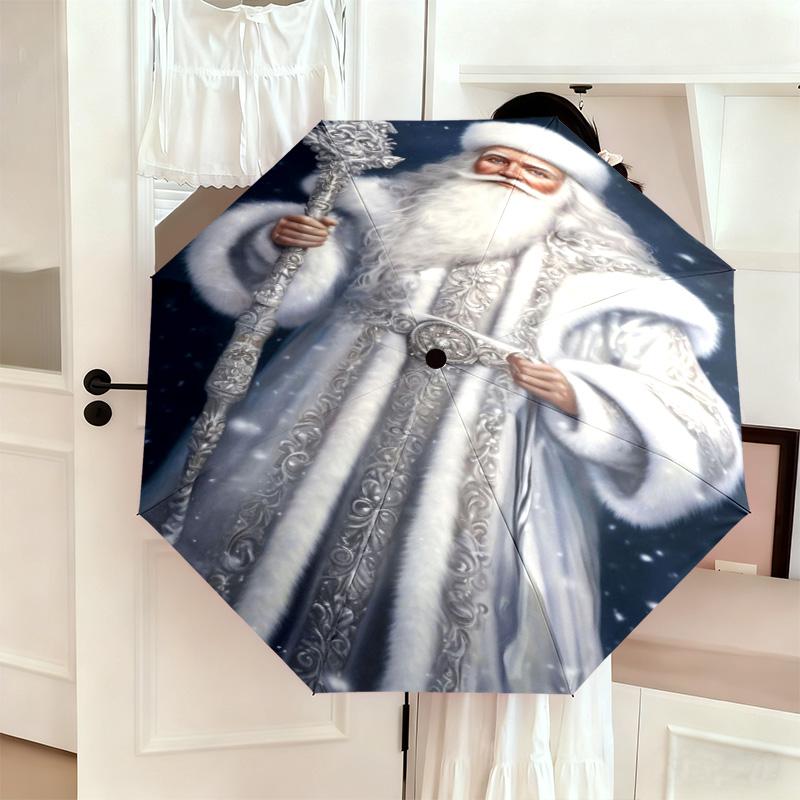 Majestic Winter Snow Automatic Umbrella Suitable Travel Portable Umbrella Outdoor Sun Shading Umbrella Gift Daily Essentials
