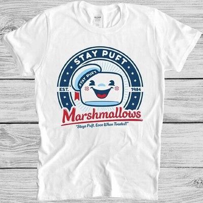Stay Puff T Shirt Ghostbusters 80s Cult Film Marshmellow Cool Gift Tee M351