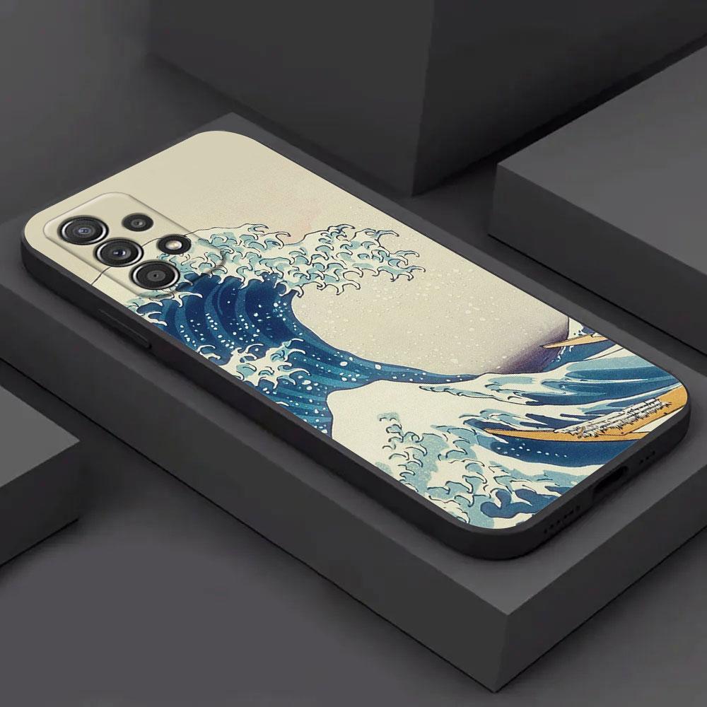 Katsushika Hokusai Japanese Art Great Wave Phone Case For Samsung Galaxy A15 A25 A24 A23 A22 A21S A13 A05S A04 A03 A02 A14 Cover