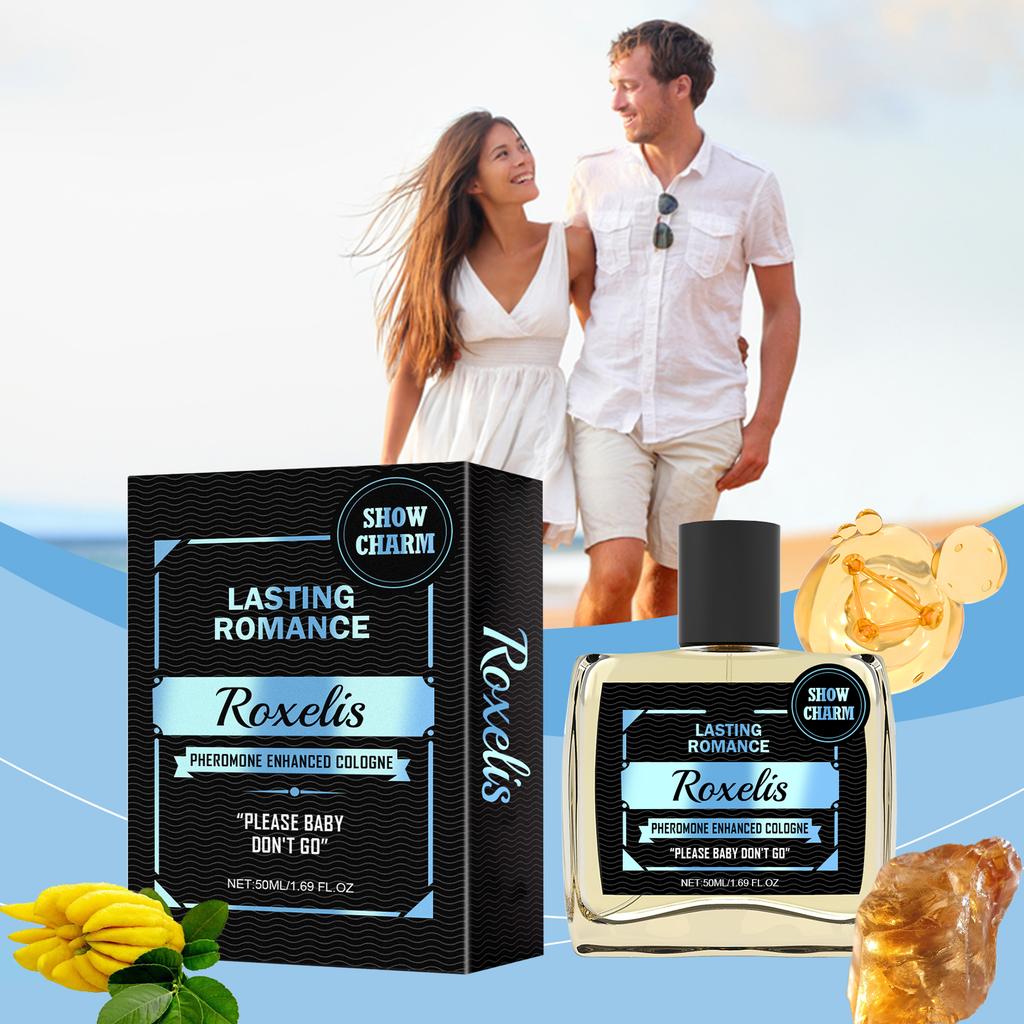 Roxelis Pheromone Enhanced Cologne for Men, Sandalwood & Freesia, 50ml