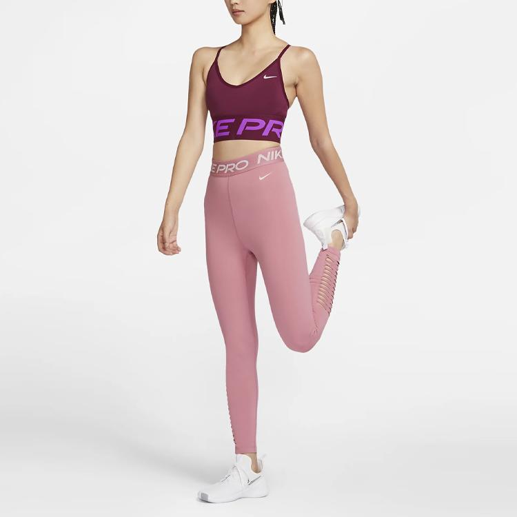 Nike Low Support Training Sports Vest Women tops Dark-Beetroot CT3765-638