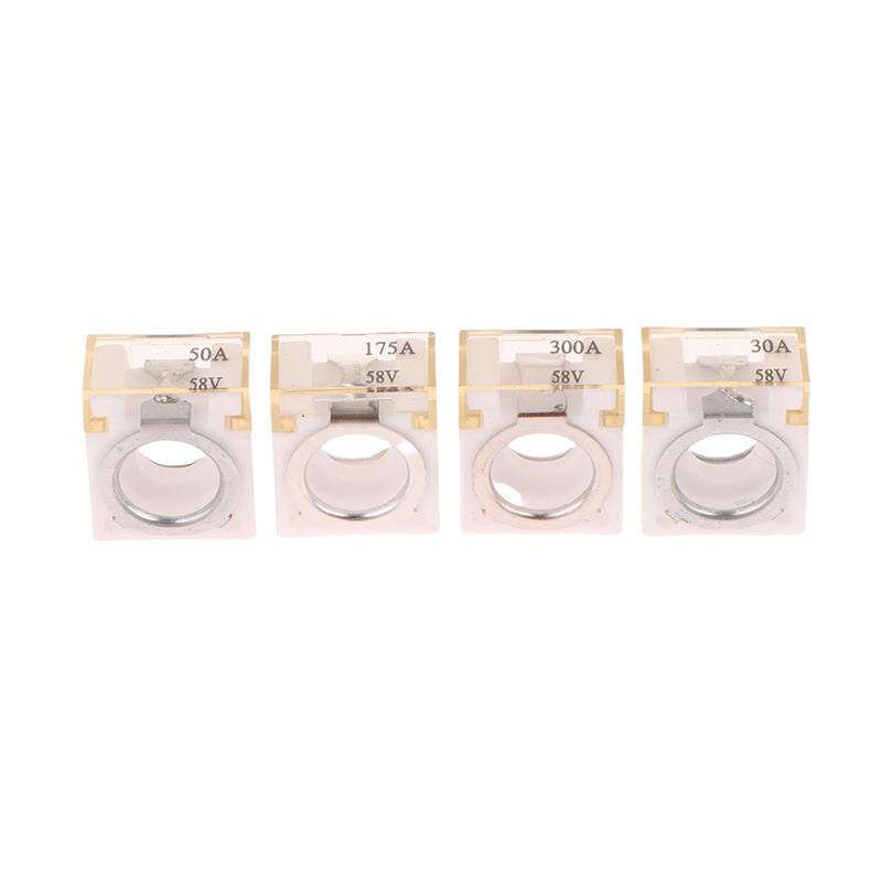 30A-300A Battery Terminal Mount Mrbf Fuse Block Kit 58V With Single Stud 5/16" Marine Rated Battery Fuse For Boat Truck Rv