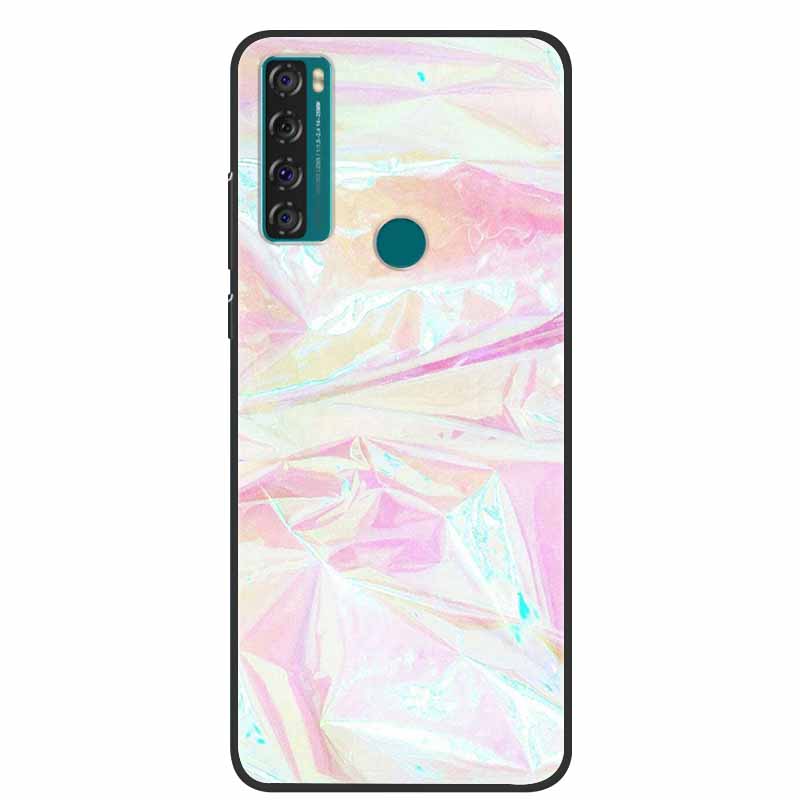 For TCL 20 R 5G Case Marble Silicone TPU Soft Phone Back Cover Case For TCL 20R 5G Funda Bumper Protector Capa Shockproof Coque