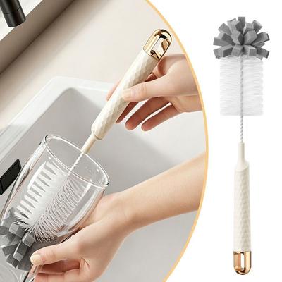 Long Handle Baby Bottle Brush Sponge Multifunctional Glass Scrubbers  Drink Bottles