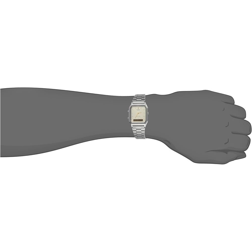 Casio AQ-230GG-9A Vintage Beige Analog-Digital Men's Fashion Quartz Watch