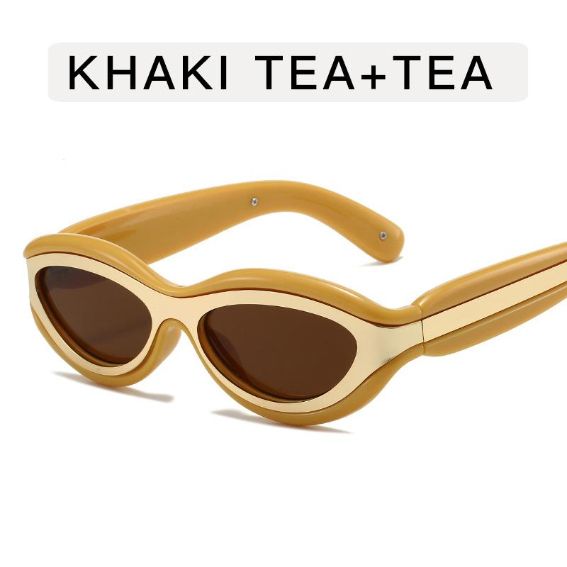 New Stylish Men’s Sunglasses Punk Oval Shape UV400 Protection Sun Glasses Women Holiday Travelling Female Sunglass