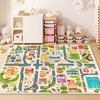 Children Traffic Road Play Living Room Carpet Decoration Home Non-slip Soft Rug Bedroom Bedside Foldable Floor Mats Decoration