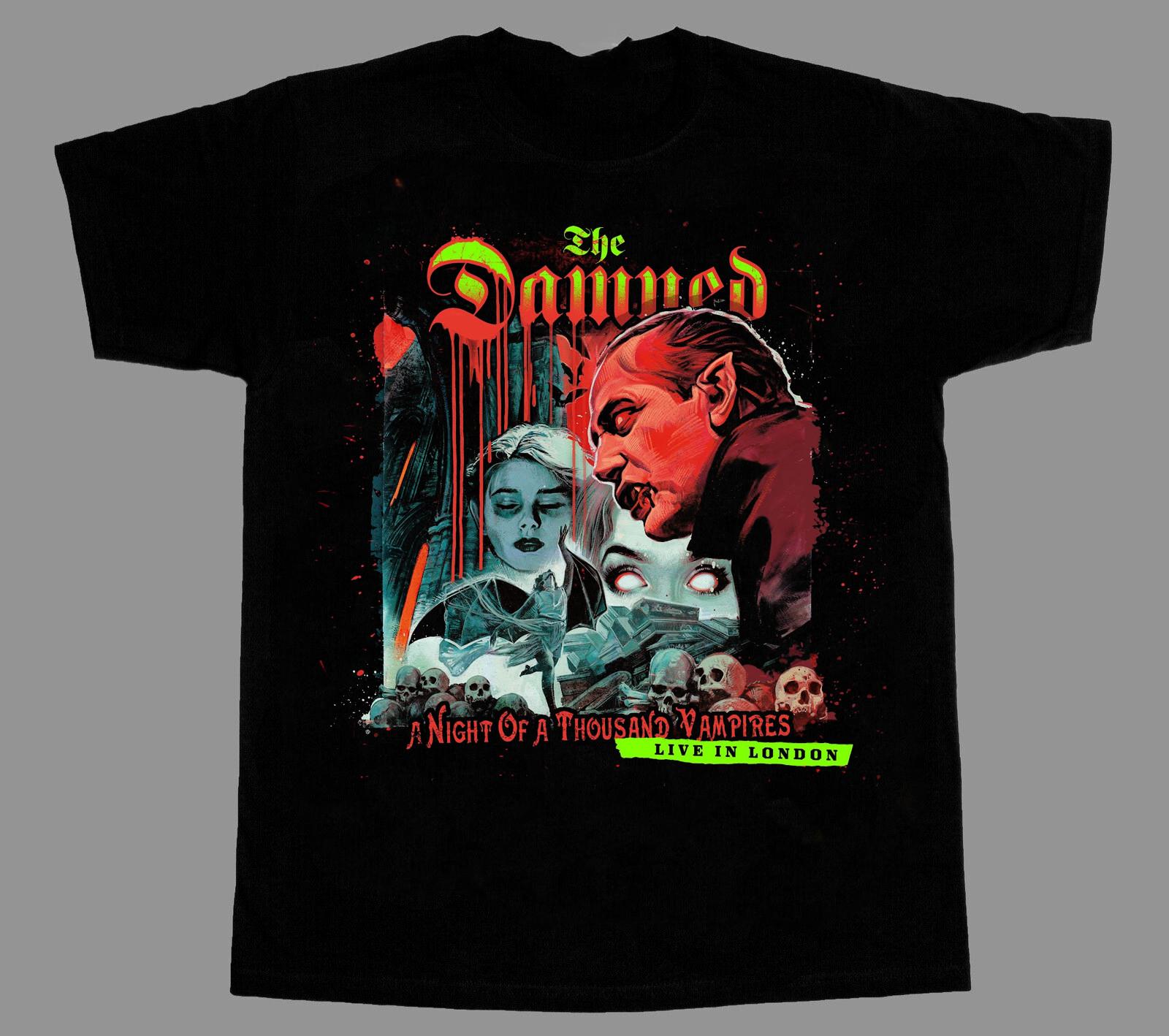 Collection The Damned Band Cotton Black All Size Unisex T-Shirt S3079 S разноцветный
