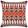 African Ethnic Style Linen Cushion Cover for Car Living Room Sofa Bedroom Home Decor, 40x40 45x45 50x50 60x60 Pillowcase